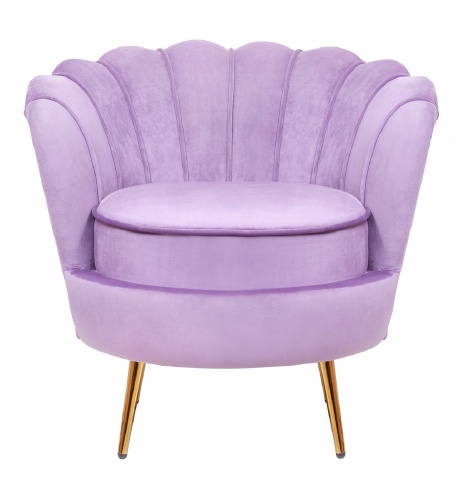 Дизайнерское кресло ракушка  фиолетовое Pearl purple